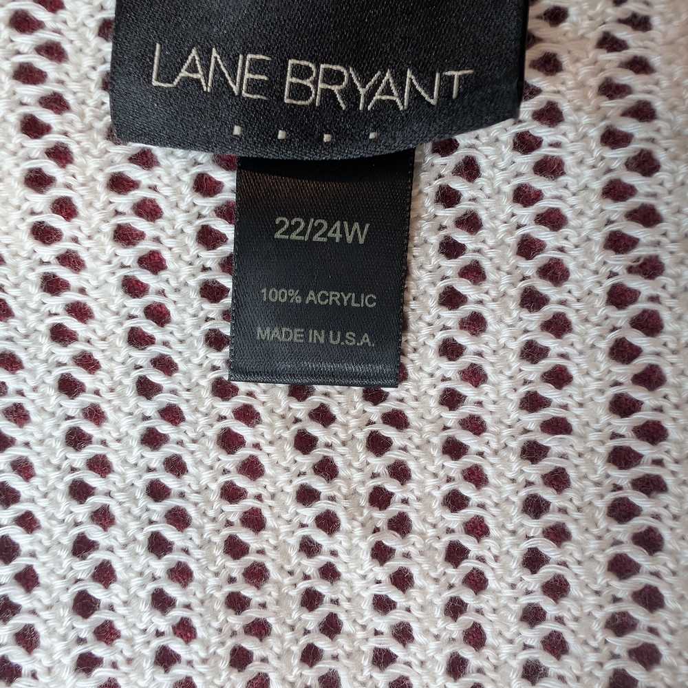 Pre-owned Lane Bryant White Crochet Sweater Size 22/24W - Picture 5 of 7